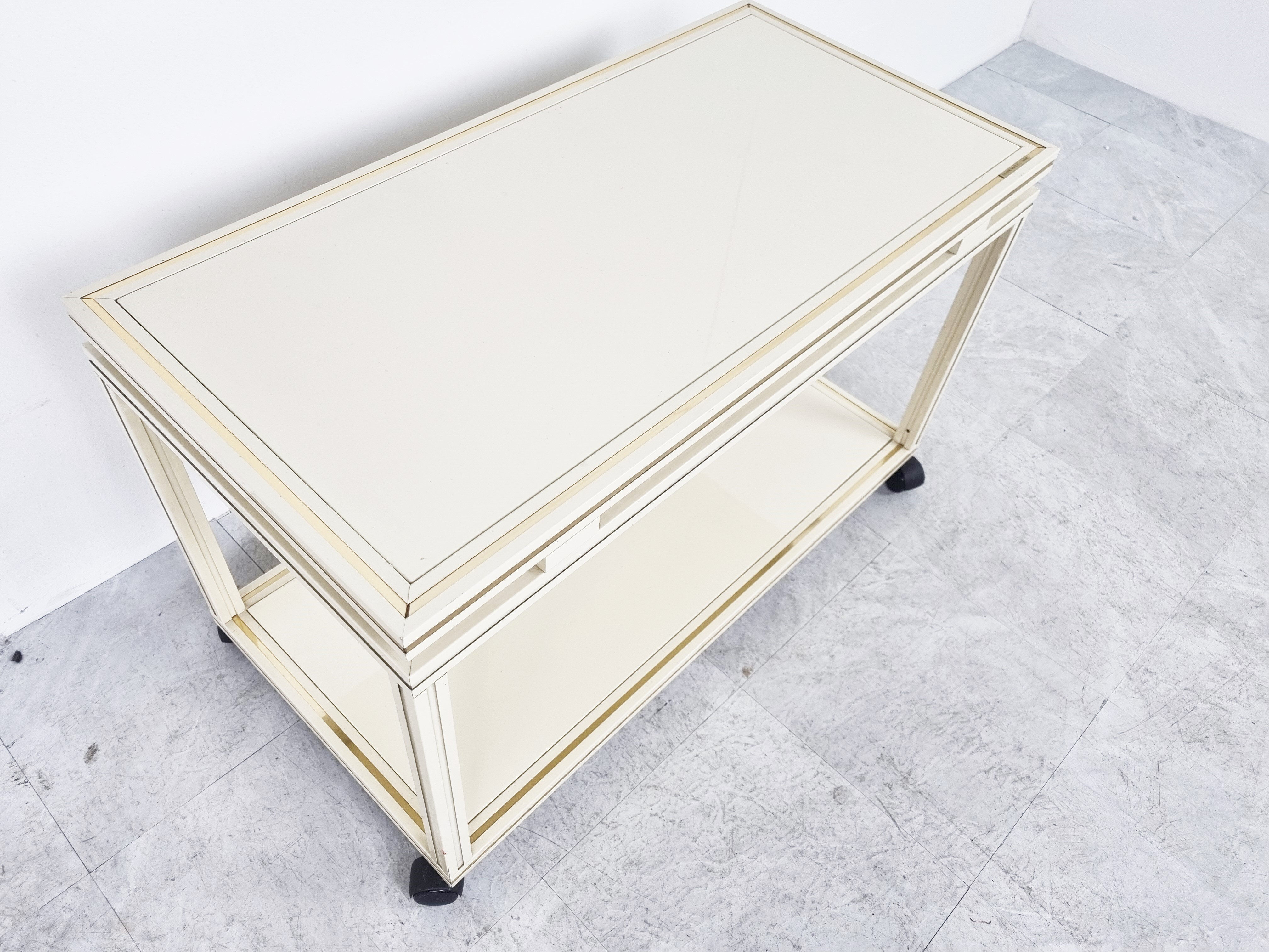 Trolley vintage par Pierre Vandel, années 1980