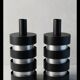Pair of cylindrical "Space Age" pendants - Lita, 1967