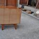 Pair of mid-century brown lacquered wooden bedside tables – 1950s, Czech Republic