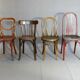 lot de 4 chaises bistrot Thonet Baumann -1910-1950-