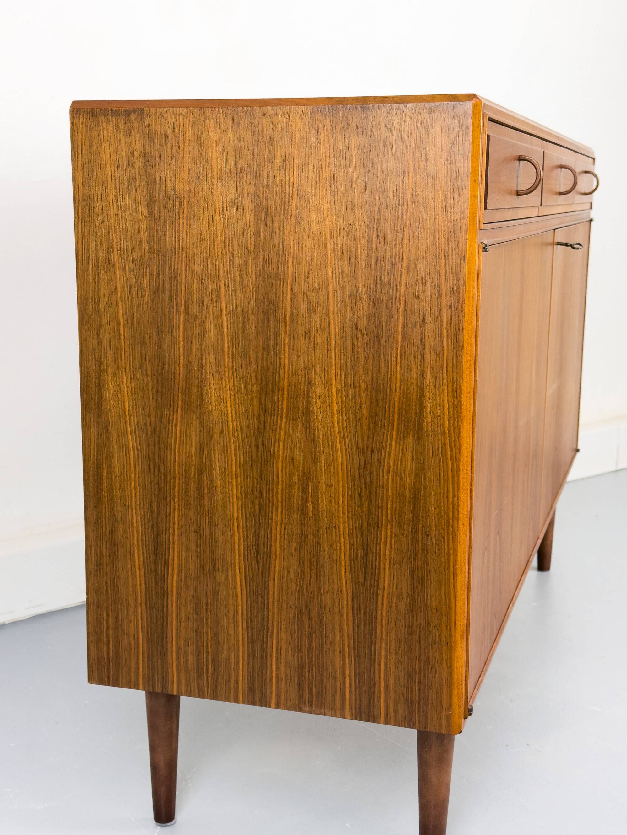 Walnut Sideboard with Drawers by Bertil Fridhagen for Bodafors, 1961
