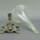 Soliflore in glass pressed on a regulated Art Nouveau base