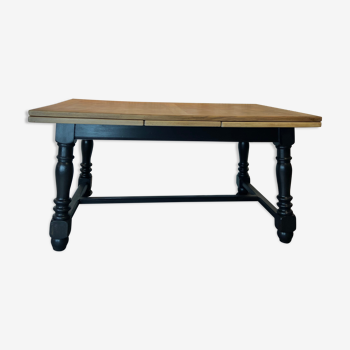 Louis Xlll style farm table patinated