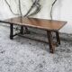 Large table and 2 benches brutalist design Olavi Hänninen