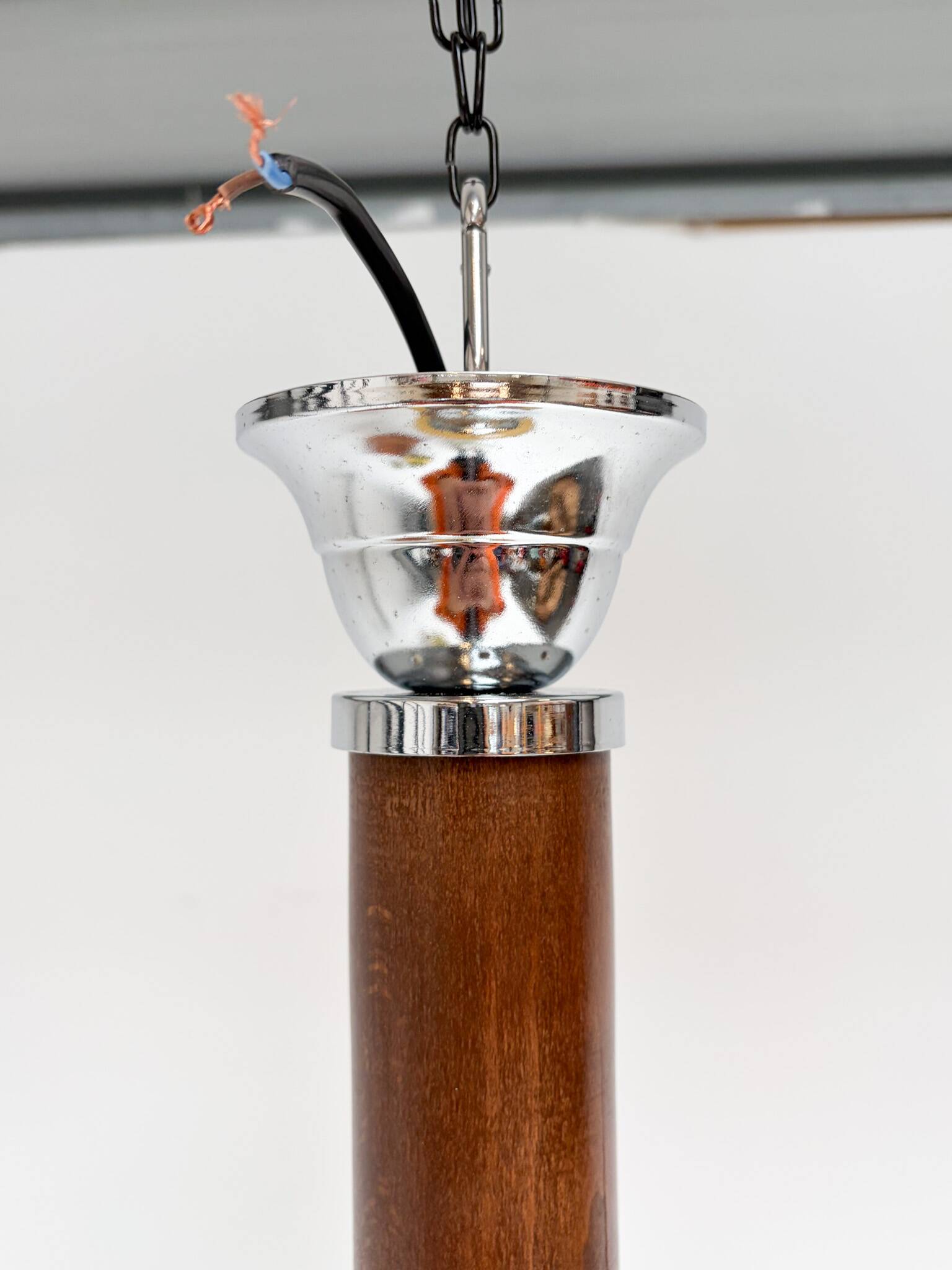 Amber colored Murano glass ceiling lamp from Italy, 1960s