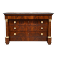 Empire commode in mahogany – Detached columns – Marble top – 19th century
