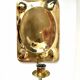 Vintage Scandinavian Brass Wall Candle holder Sconce height 29cm