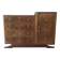 Art Deco buffet bar in walnut burl.