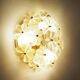 Ernst Palme crystal flower lamp, 1970s