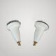 Pair of design wall lights 50s 60s lotus flower shape? Arlus? Lamp light.