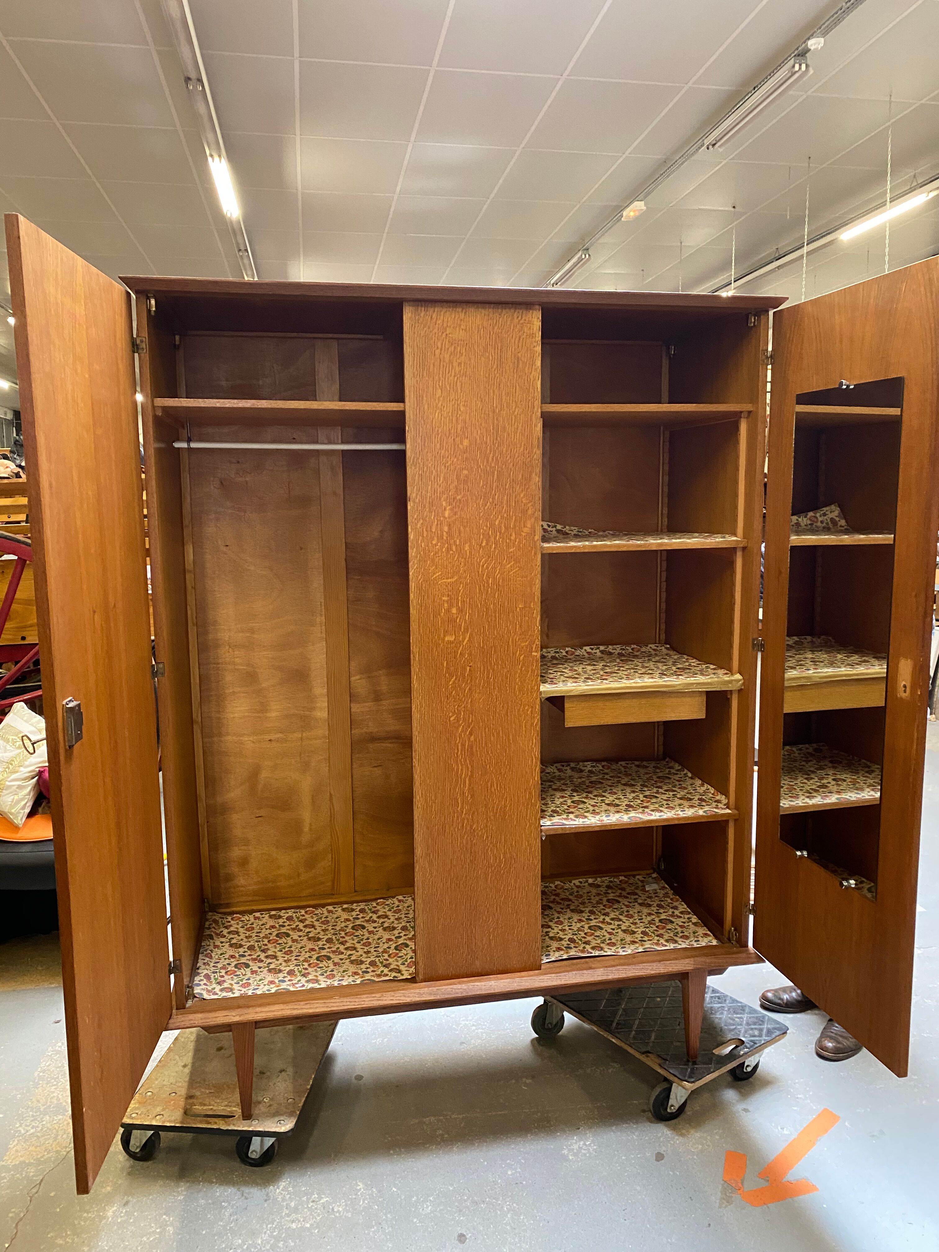 Vintage compass foot cabinet