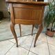 Louis XV style gueridon and stool set in solid oak.