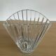 Vintage crystal fan vase