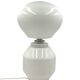 Space Age white glass table lamp, Faver Italy 1970s