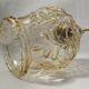 Vintage globe tulip walker amber glass, restored electricity