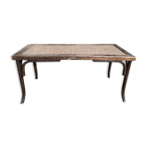 Banquette de piano en cannage