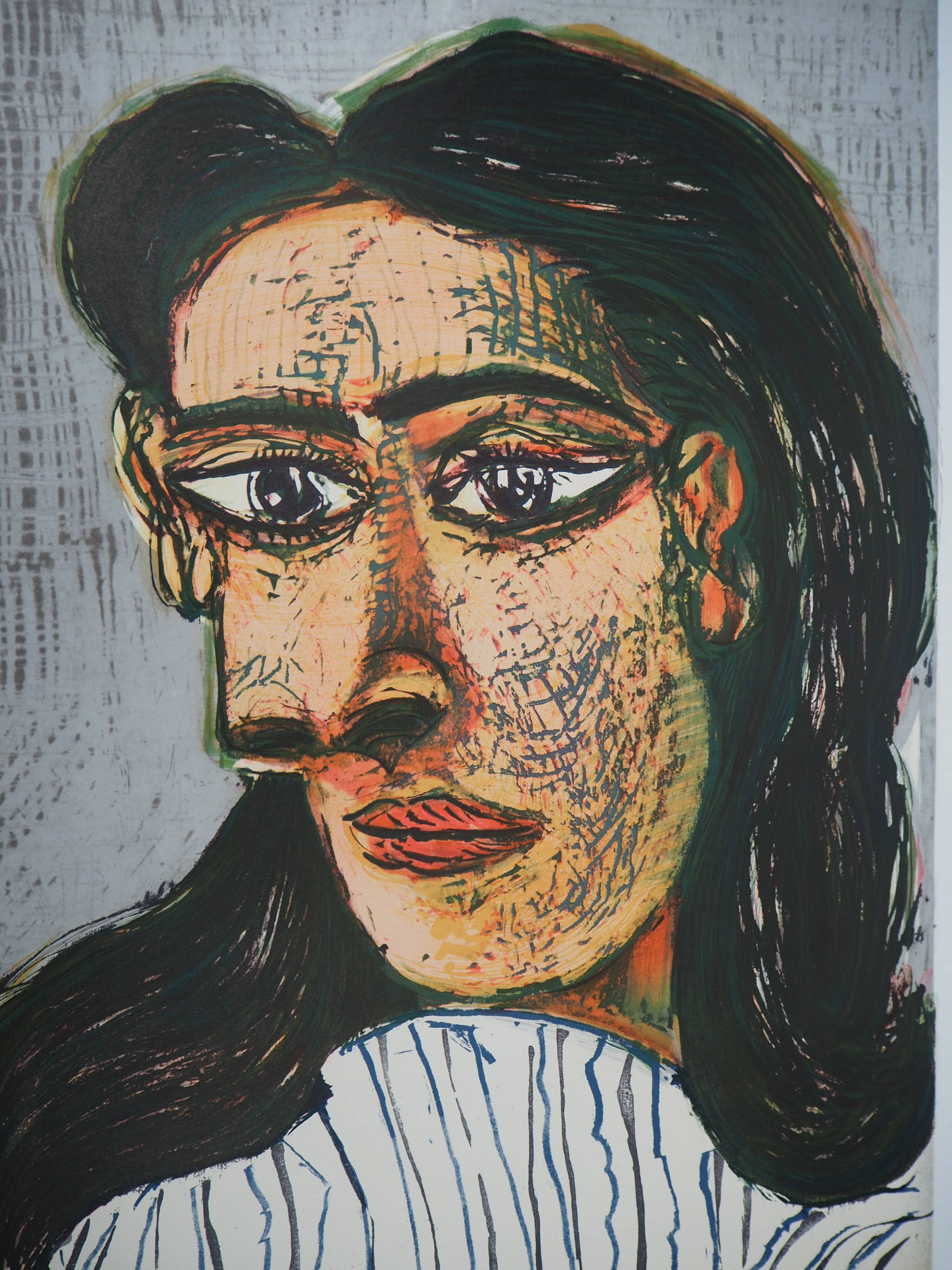 Pablo PICASSO: Portrait of a woman - Signed Lithograph, 1977