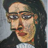 Pablo PICASSO: Portrait of a woman - Signed Lithograph, 1977