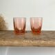 4 vintage “art deco” Rosaline glasses