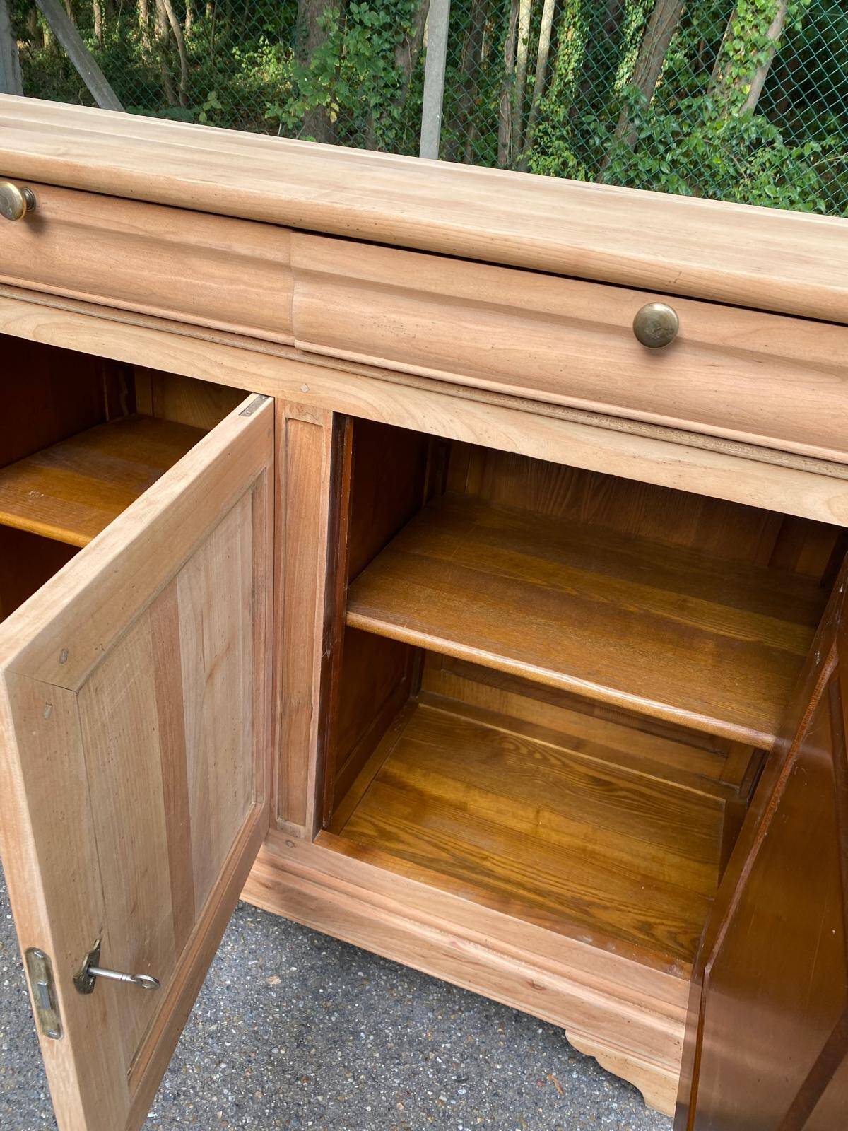 Louis Philippe stripped mahogany sideboard Vecchio Arredo Italy