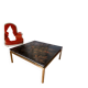 Important Coffee Table with a Lacquered Wood Panel from the 19th Century