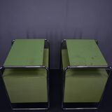 Ensemble de deux tables de chevet Bauhaus par Vichr & Co., années 1930
