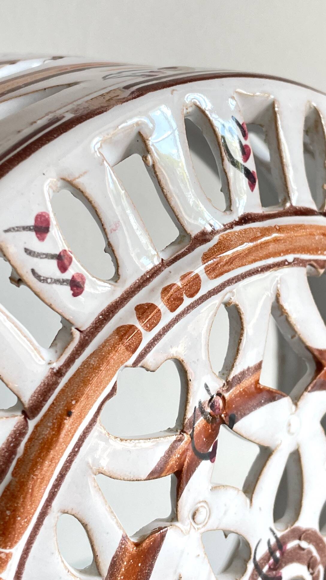 Handcrafted ceramic wall light