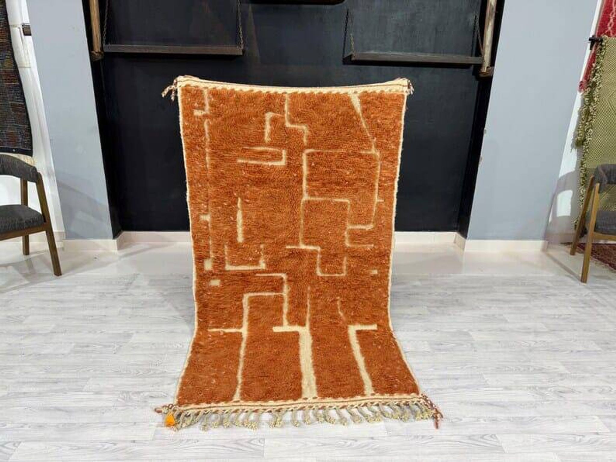 Handmade Berber rug, size 100 x 200 cm