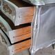 Commode style louis XV argente 3 tiroirs