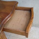 walnut table Louis XV Rocaille style