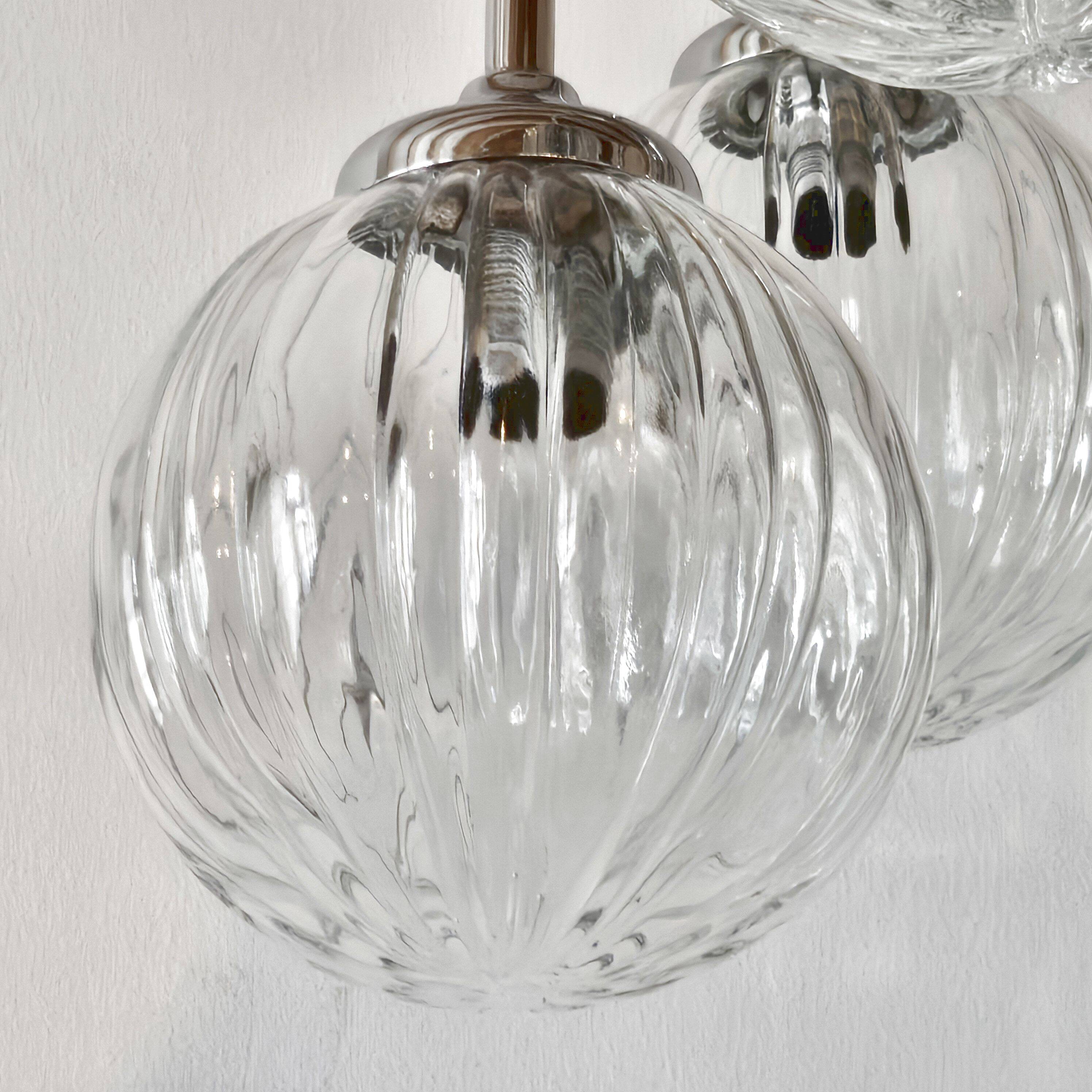 Vintage chandelier 6 balls 1970