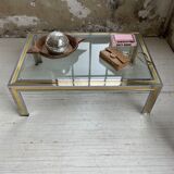 Table basse chrome laiton