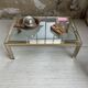 Brass chrome coffee table