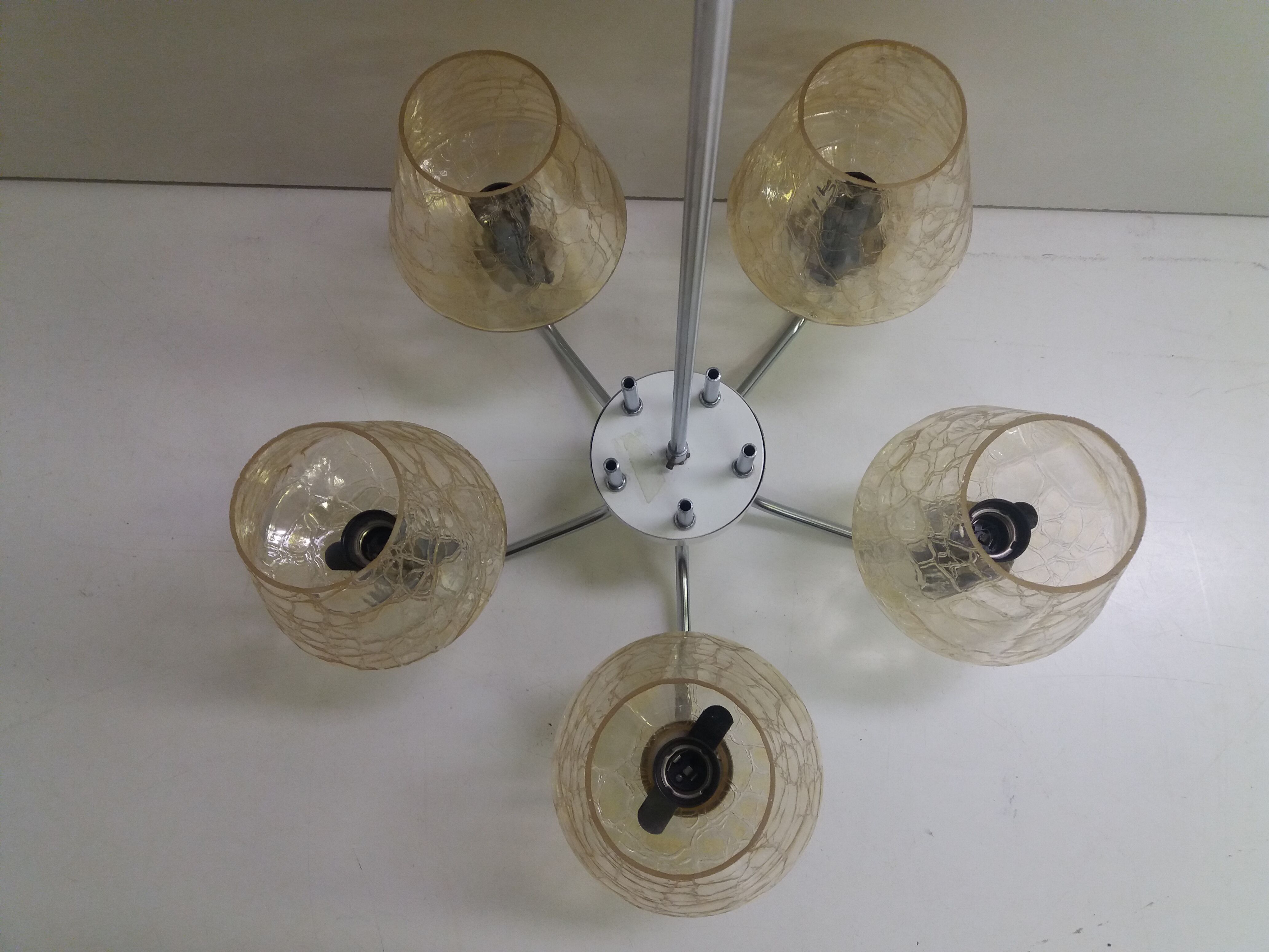 1965 Napako chandelier, Czechoslovakia