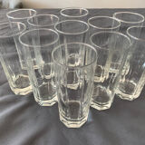 11 grands verres apéritifs / soda  14,5cm