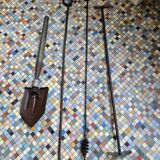 Set of 4 fireplace tools
