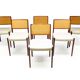 Set of 8 Danish Dining Chairs in Rosewood & Rattan attr. Niels Moller