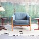Chaise longue moderne danoise pour Dux par Folke Ohlsson