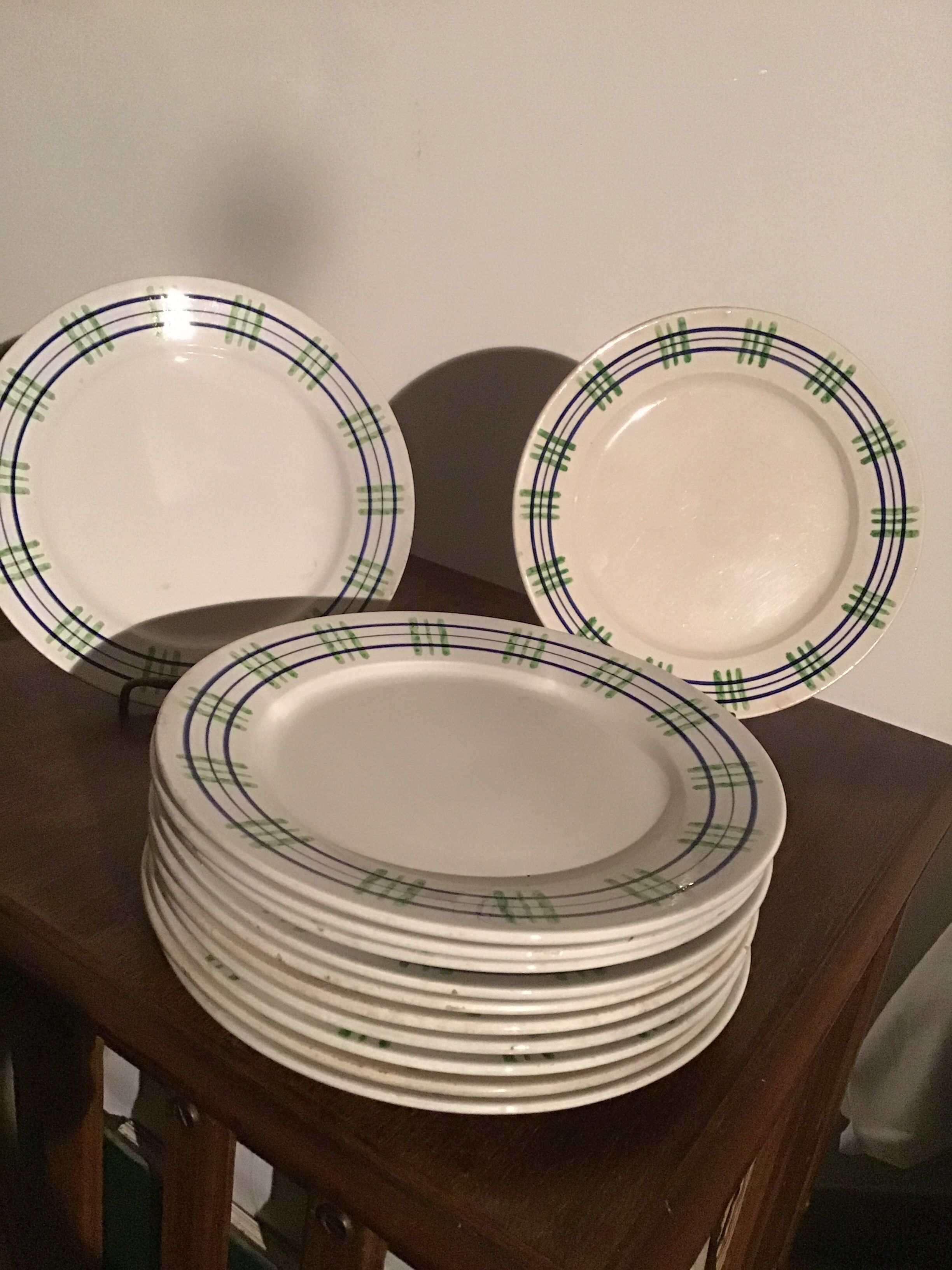 12 plates Sarreguemines Digoin