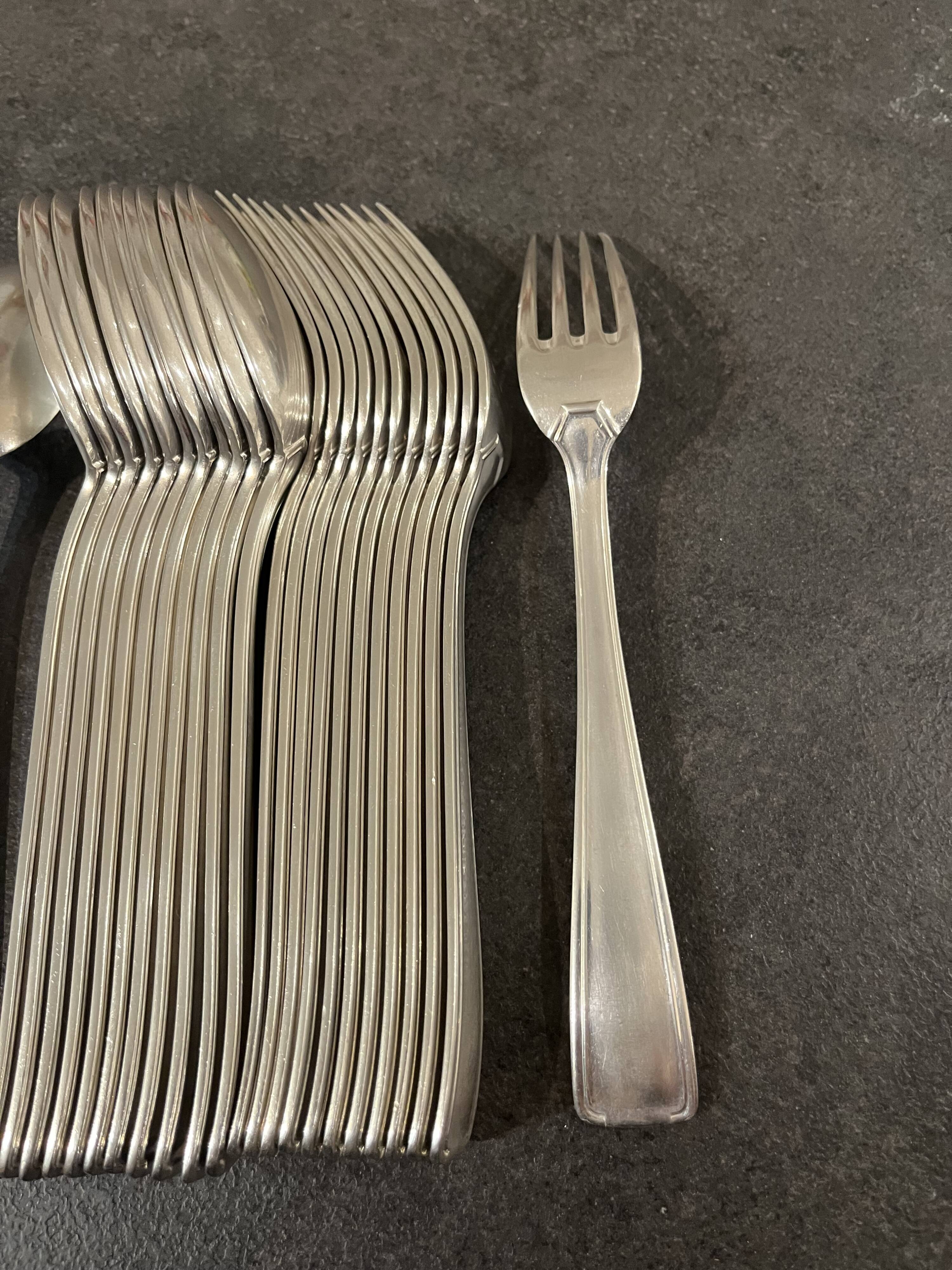 Silver-plated metal cutlery by François Frionnet