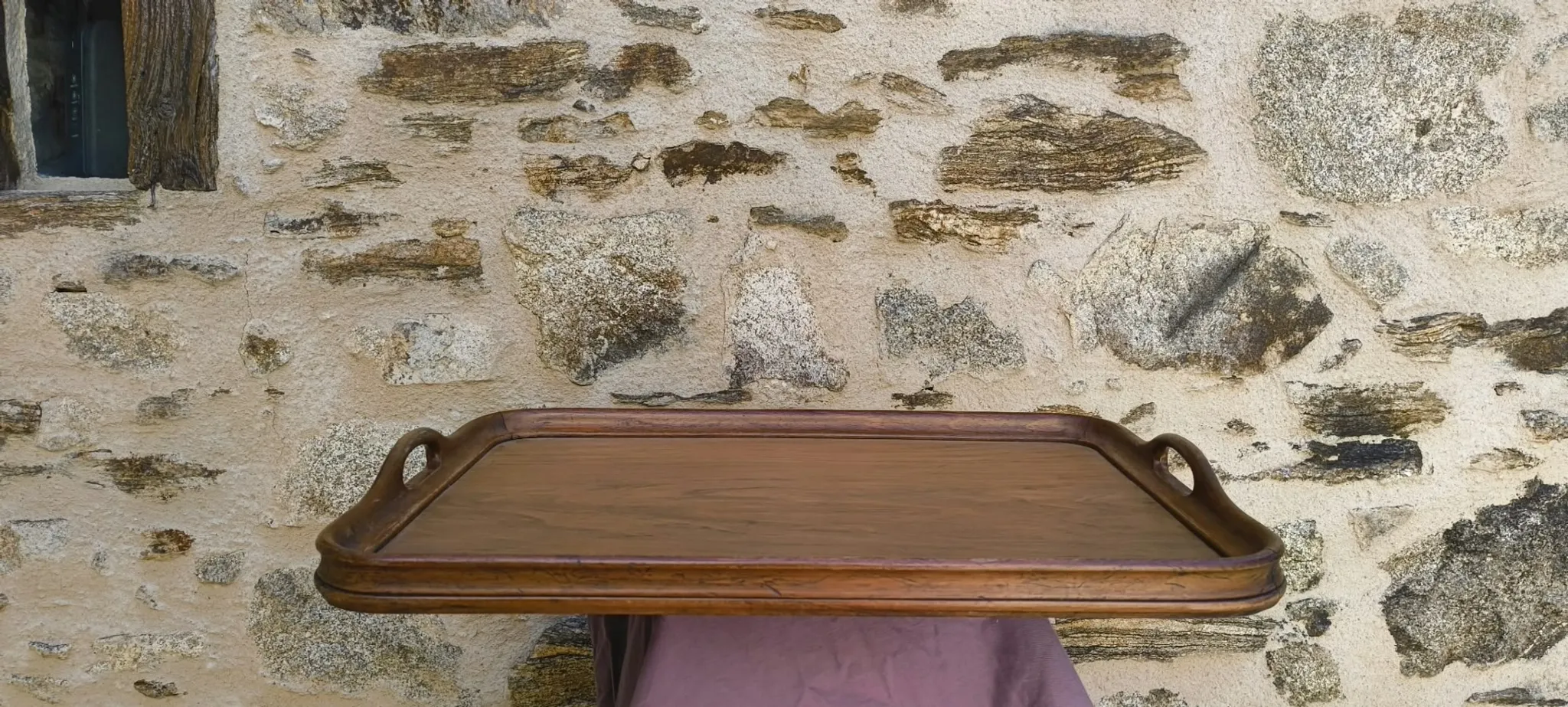 Large Art Deco wooden trays 1940 France