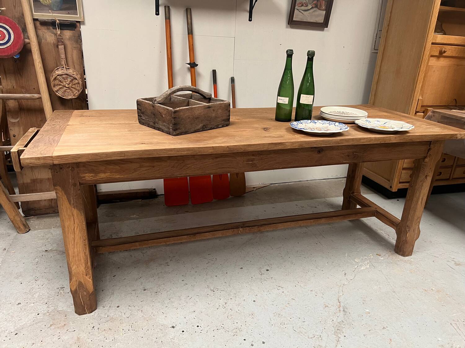 Ancienne table de ferme en chêne