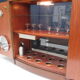 Art deco bar system in walnut