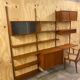 Vintage scandinavian teak wall unit by Poul Cadovius for Royal System 1960s