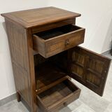 Meuble d'appoint en bois exotique