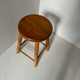 Low stool in light wood