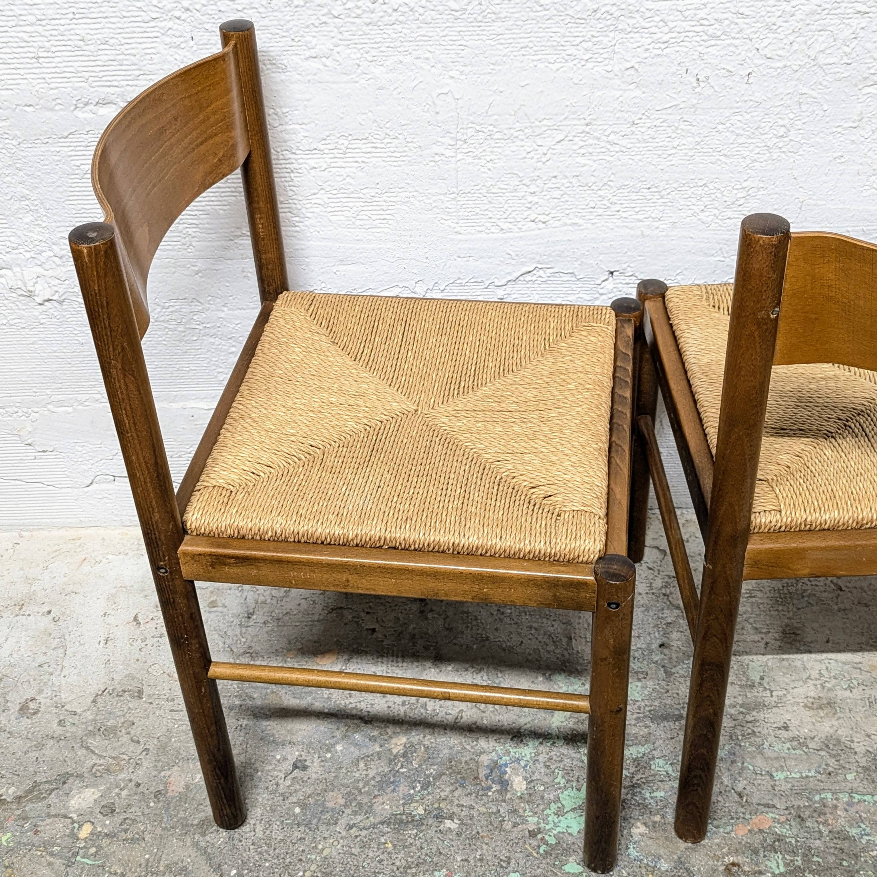 Wooden and rope chair