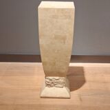 Vintage travertine stone column from the 1970s