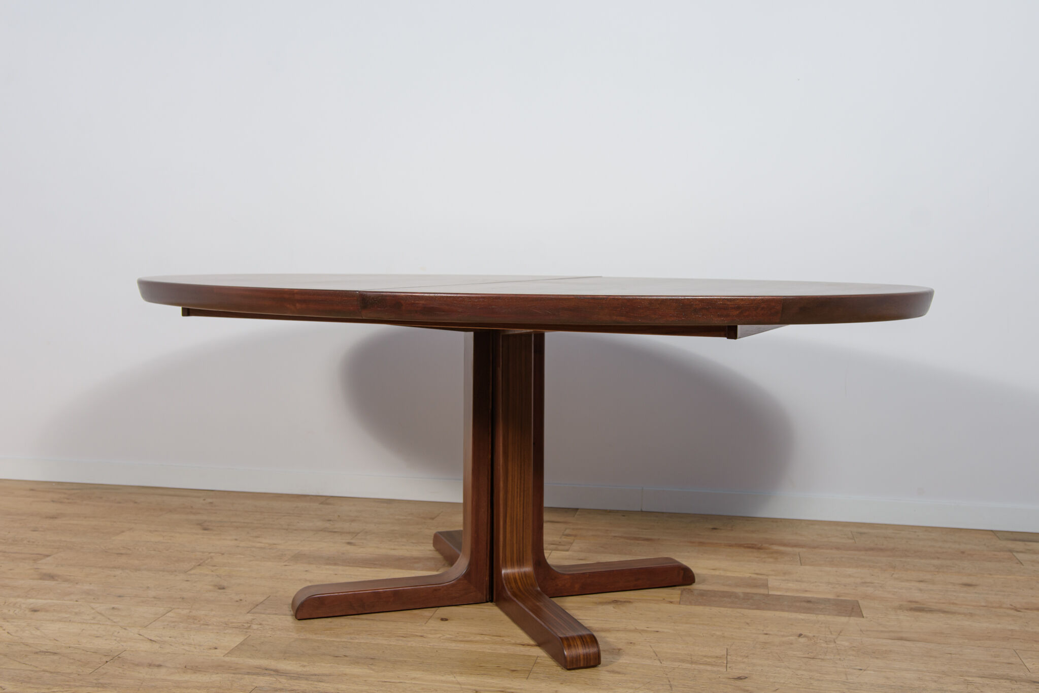 Mid-Century Oval Rosewood Extending Dining Table by Skovby, Denmark, 1960s