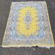 Yellow and blue Persian rug 90x150cm